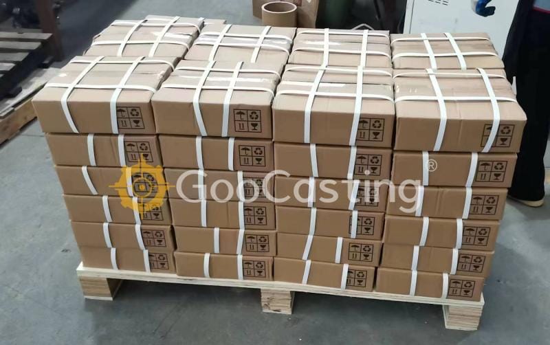 packing of 10kg cast iron tent weight with silver powder coating for canopy anchoring(1)