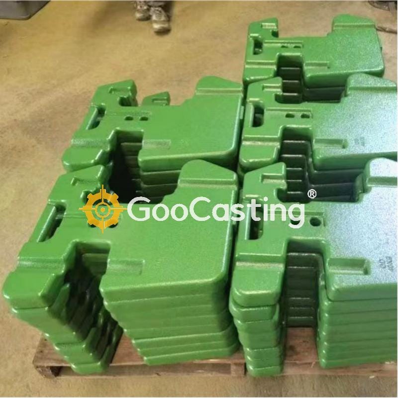 2 Cast Iron Front Tractor Counterweights