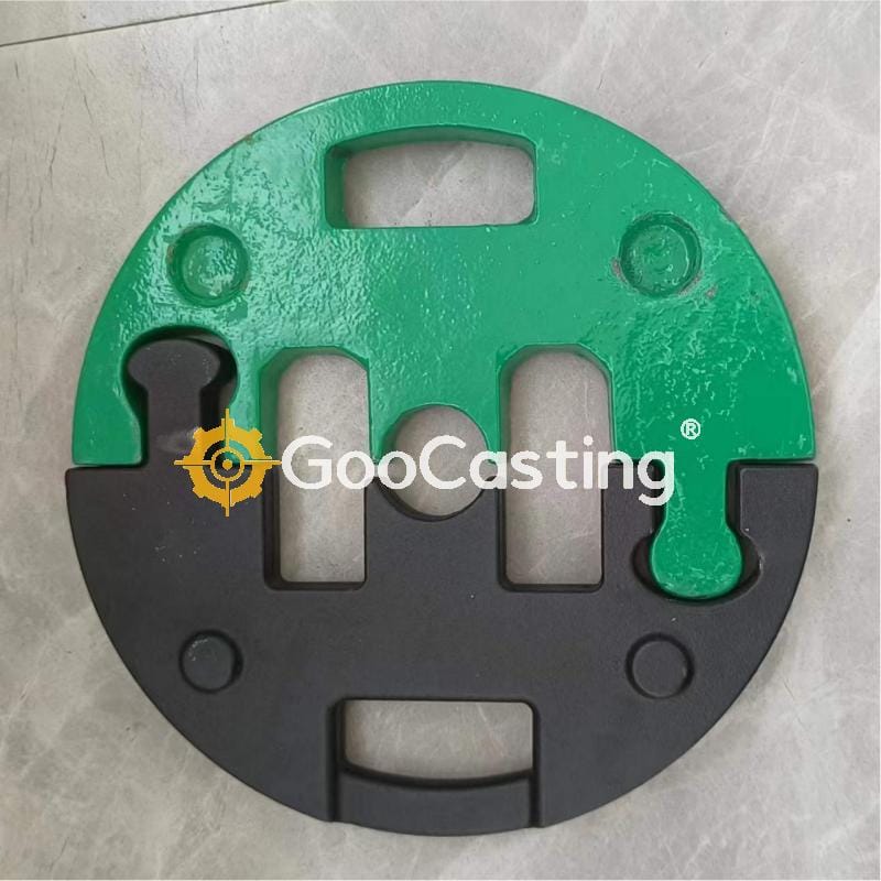 split-type cast iron tent weight