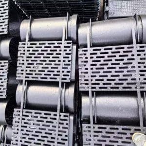 Ductile Iron Hook Gully Grate With Interception Basket