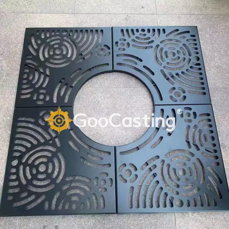 Custom Ductile Iron Tree Grate Tree Pit Cover QT450-10 1