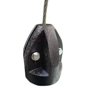 Custom Sand Casting Grey Iron Wire Rope Lock Cone, Self-locking Structure for Cable Fixing