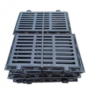 EN124 Ductile Iron Gully Grating Trench Cover, B125 C250 Municipal Road Drainage Grating